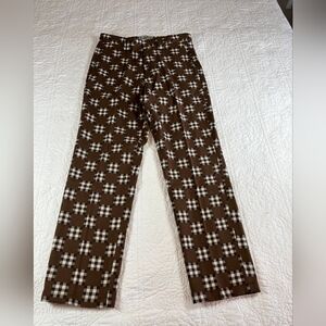 Bogey Boys Brown Big Checkered Pants- Size: Medium 30